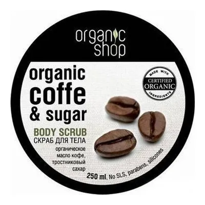 Organic Shop Coffee & Sugar, Body Scrub (Scrub do ciała `Brazylijska kawa')