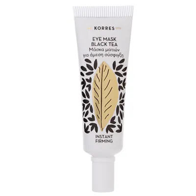 Korres Black Tea Eye Mask (Błyskawicznie ujędrniająca maska na okolice oczu z czarną herbatą)