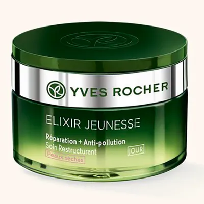 Yves Rocher Elixir Jeunesse Reparation + Anti- Pollution Soin Restructurant Jour Peaux Seches (Krem restrukturyzujący na dzień do skóry suchej)