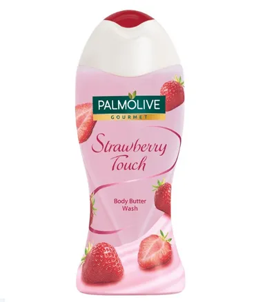 Palmolive Gourmet, Strawberry Touch, Body Butter Wash (Kremowy żel do mycia ciała z sokiem truskawkowym)