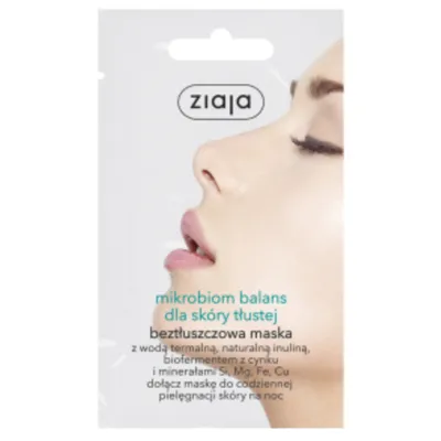 Ziaja Beztłuszczowa maska  dla skóry tłustej `Mikrobiom balans`