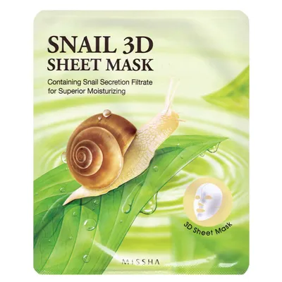 Missha Snail 3D Sheet Mask (Nawilżająco-odżywcza maseczka w płachcie)