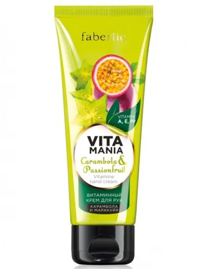 Faberlic Vitamania, Witaminowy krem do rąk `Karambola i marakuja`