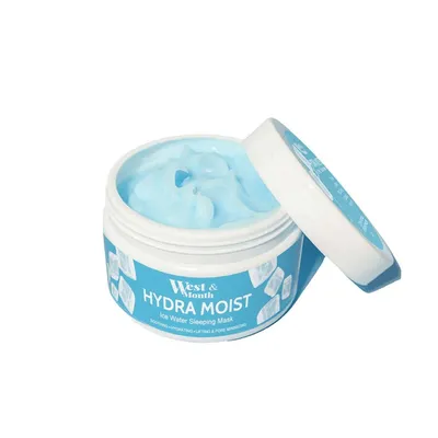 West & Month Hydra Moist Ice Water Sleeping Mask Whitening (Maska na noc nawilżająca rozjaśniająca)