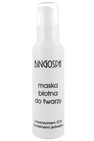 BingoSpa Maska błotna do twarzy z koenzymem Q10 i proteinami jedwabiu
