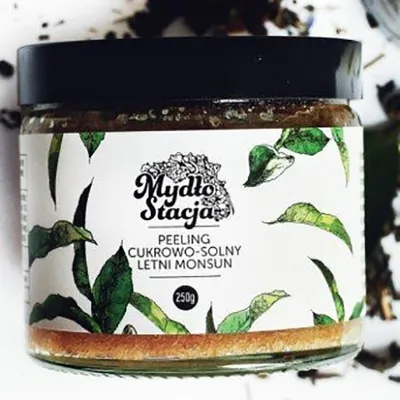 Mydło Stacja Peeling cukrowo-solny do ciała `Letni monsun`