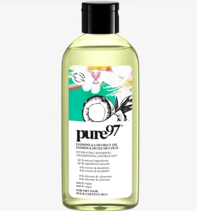 Pure97 Jasmine & Coconut Oil Hydrating Shampoo (Nawilżający szampon do suchych włosów)