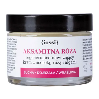 Iossi Aksamitna Róża, Regenerująco-nawilżający krem z acerolą, różą i algami