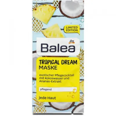 Balea Tropical Dream, Maske (Maska do twarzy z ananasem i kokosem `Tropikalne marzenia`)