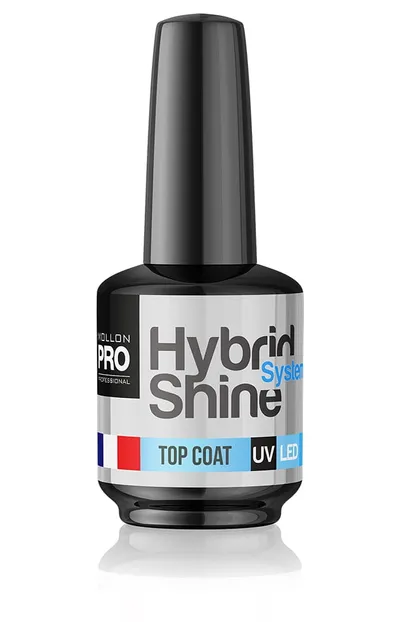 Mollon Cosmetics Hybrid Shine System, Top Coat (Top do lakierów hybrydowych)