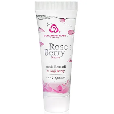 Bulgarian Rose Karlovo Rose Berry Nature Hand Cream (Krem do rąk z olejkiem różanym i jagodami goji)