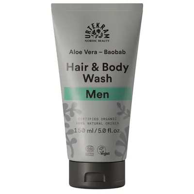 Urtekram Aloe Vera Baobab, Hair & Body Wash Men (Płyn do mycia ciała i włosów 2 w 1 dla mężczyzn)
