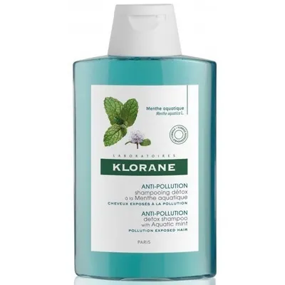 Klorane Anti-Pollution, Detox Shampoo with Aquatic Mint (Detoksykujący szampon na bazie wyciągu z mięty nawodnej)