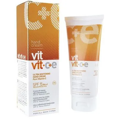 Diet Esthetic Vit C + E, Ultra Whitening Hand Cream SPF15