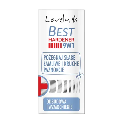 Lovely Best Hardener 9 w 1, Odżywka do łamliwych i słabych paznokci z tendencją do rozwarstwiania