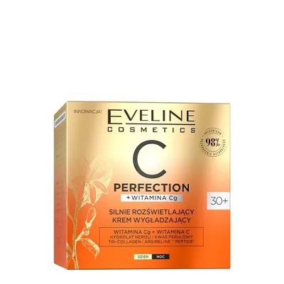 Eveline Cosmetics C Perfection + Witamina Cg, Silnie rozświetlający krem wygładzający 30+