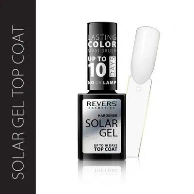 Revers Cosmetics Solar Gel, Hardener Top Coat (Lakier przedłużający trwałość)