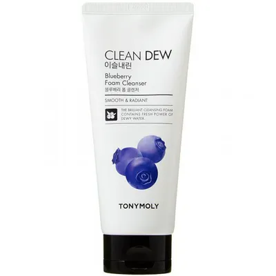 Tony Moly Clean Dew, Blueberry Foam Cleanser (Pianka do mycia twarzy)