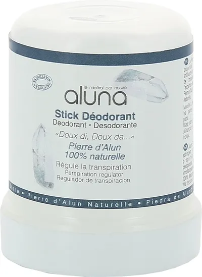 Aluna Stick Deodorant 100% Naturelle (Dezodorant kryształowy z  Ałunem)