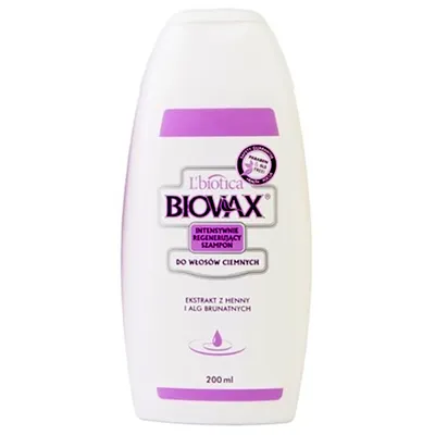 L'biotica Biovax Intensywnie regenerujący szampon do włosów ciemnych