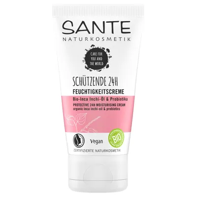 Sante Naturkosmetik Schutzende 24H Feuchtigkeitscreme (Ochronny krem nawilżający 24H)