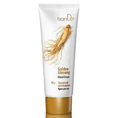 TianDe Golden Ginseng Hand Cream (Krem do rąk ,`Złoty żeń-szeń`)
