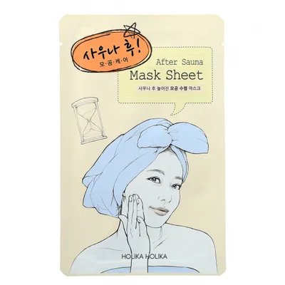 Holika Holika After Sauna, Pore Care Mask Sheet (Maseczka na bawełnianej płachcie)