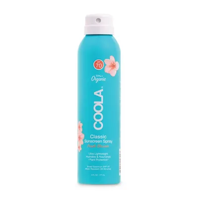Coola Peach Blossom Classic Body Organic Sunscreen SPF 70 (Organiczny spray przeciwsłoneczny do ciała)