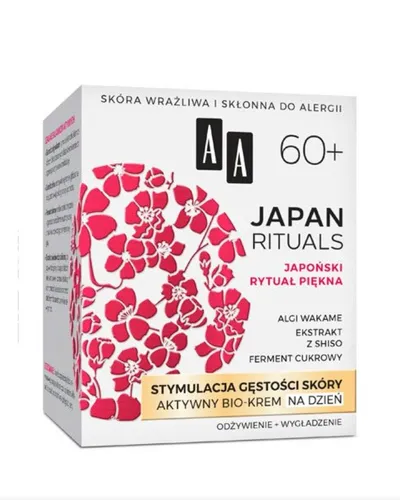 AA Japan Rituals, Aktywny bio-krem na dzień 60+ `Stymulacja gęstości skóry`