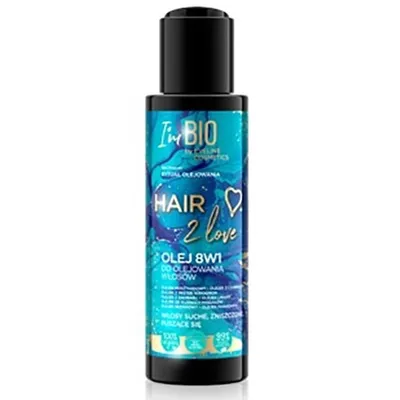 Eveline Cosmetics I’m Bio Hair 2 Love, Olej 8 w 1 do olejowania włosów