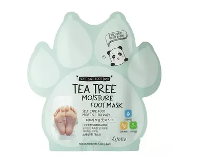 Esfolio Tea Tree Moisture Foot Mask (Intensywnie odżywcza maska do stóp)
