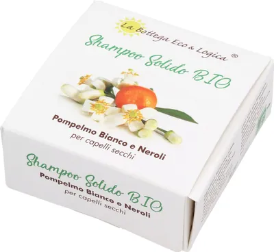La Bottega Eco & Logica Shampoo Solido Bio Pompelmo Bianco e Neroli (Szampon w kostce `Biały grejpfrut i neroli`)