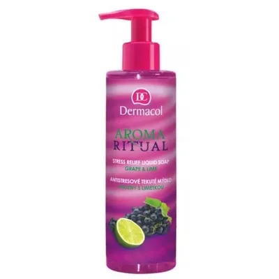Dermacol Aroma Ritual, Liquid Soap Grape & Lime (Mydło w płynie `Winogrono i limonka`)