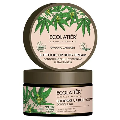 Ecolatier Organic Cannabis, Buttocks Up Body Cream (Krem do ciała modelujący pośladki)