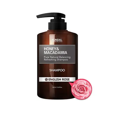 Kundal Honey & Macadamia, Shampoo English Rose (Angielska Róża, Szampon do włosów)
