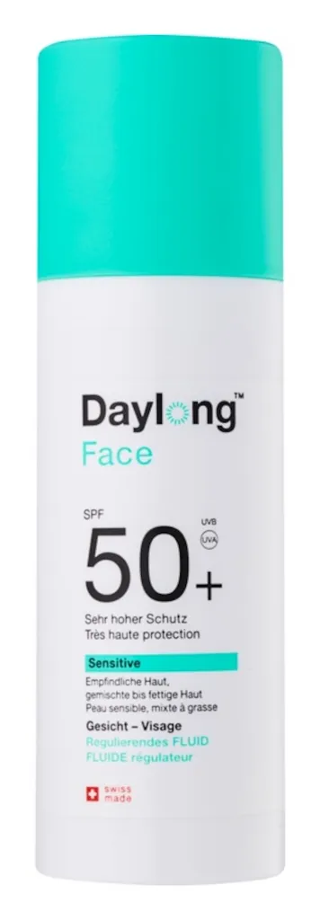 Daylong Sensitive Face, Fluide Regulatuer SPF 50+ (Fluid do opalania twarzy SPF 50+)