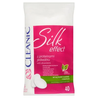 Cleanic Płatki kosmetyczne owalne `Silk Effect`