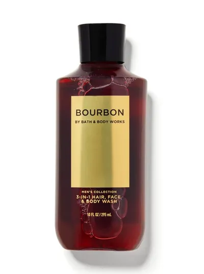 Bath & Body Works Men`s Collection, Bourbon, 2-in-1 Hair, Face & Body Wash (Żel pod prysznic 3 w 1)