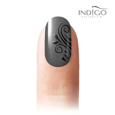 Indigo Nails Lab Paint Gel Black (Intensywnie czarny żel)