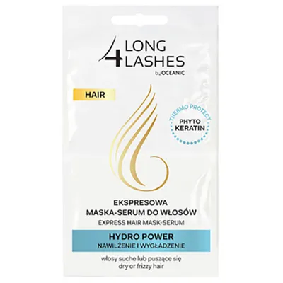 Long4Lashes Hydro Power, Ekspresowa maska- serum do włosów `Nawilzenie i wygładzenie`