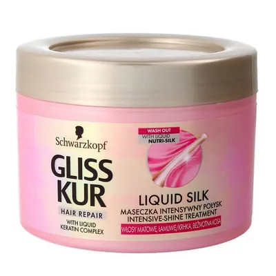 Schwarzkopf Gliss Kur Liquid Silk, Maseczka z jedwabiem do włosów matowych i łamliwych