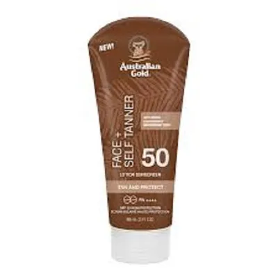 Australian Gold Face with Self Tanner SPF 50 (Krem do opalania)