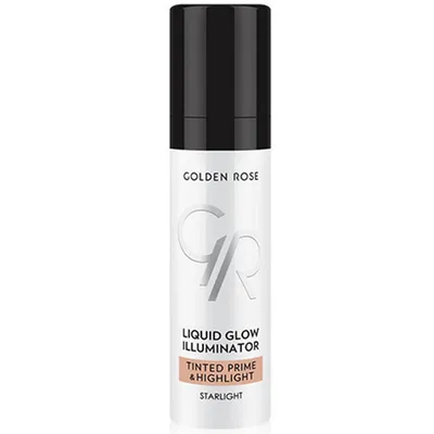 Golden Rose Metals, Liquid Glow Illuminator Tinted Prime & Highlight (Baza pod makijaż z efektem rozświetlacza)