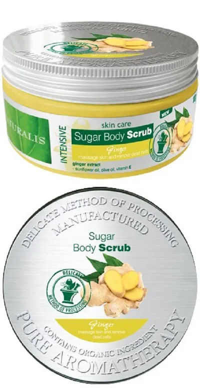 Naturalis Ginger Sugar Body Scrub (Cukrowy peeling do ciała `Cynamon`)