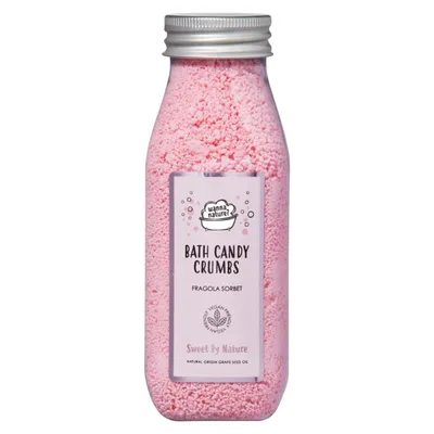 Wanna Nature? Bath Candy Crumbs Fragola Sorbet (Granulki musujące do kąpieli)