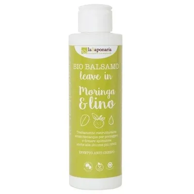La Saponaria Bio Balsamo Leave in Moringa  & Lino (Bio odżywka do włosów bez spłukiwania  `Moringa & siemię lniane`)