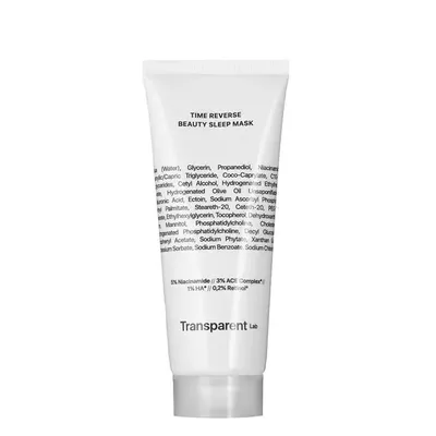 Transparent Lab Time Reverse Beauty Sleep Mask (Przeciwzmarszczkowa maska na noc z witaminami A i C)