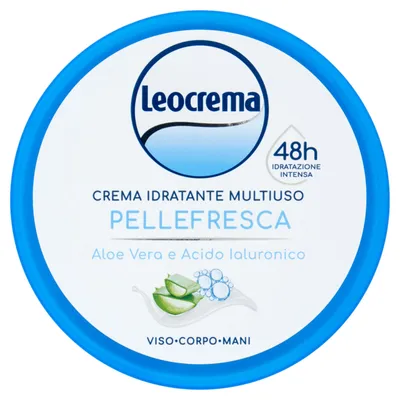 Leocrema Moisturizing And Softening Skin Cream With Aloe Vera And Hyaluronic Acid (Nawilżający i zmiękczający krem do skóry z aloesem i kwasem hialuronowym)