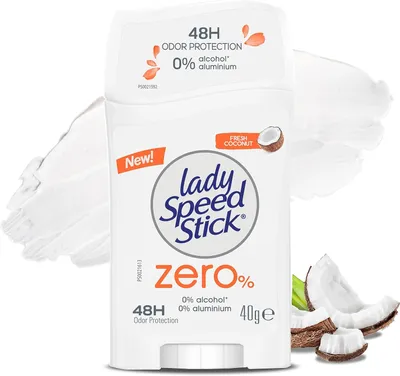 Lady Speed Stick Zero, Fresh Coconut, 48H Antiperspirant (Antyperspirant w sztyfcie)