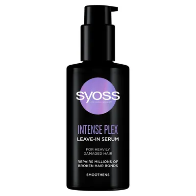 Syoss Intense Plex, Leave-In Serum (Kuracja bez spłukiwania do zniszczonych włosów)